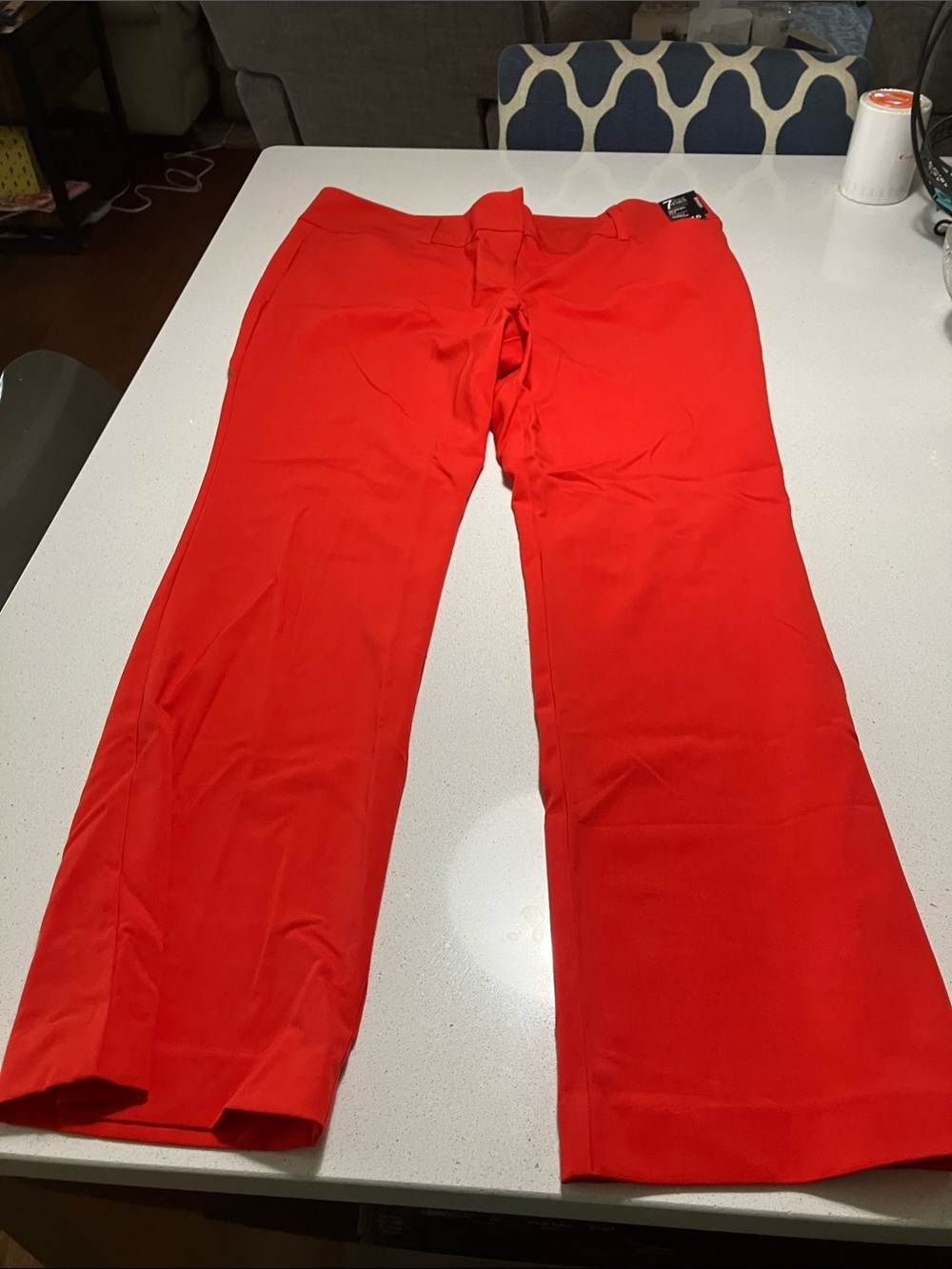 NY and CO Bright Red Boot Cut Women's Pants
